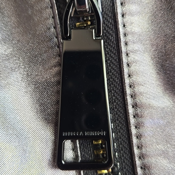 Rebecca Minkoff Nylon Medium Zip Julian Backpack Anthrocite, NWT, City Chic Edgy main image 5